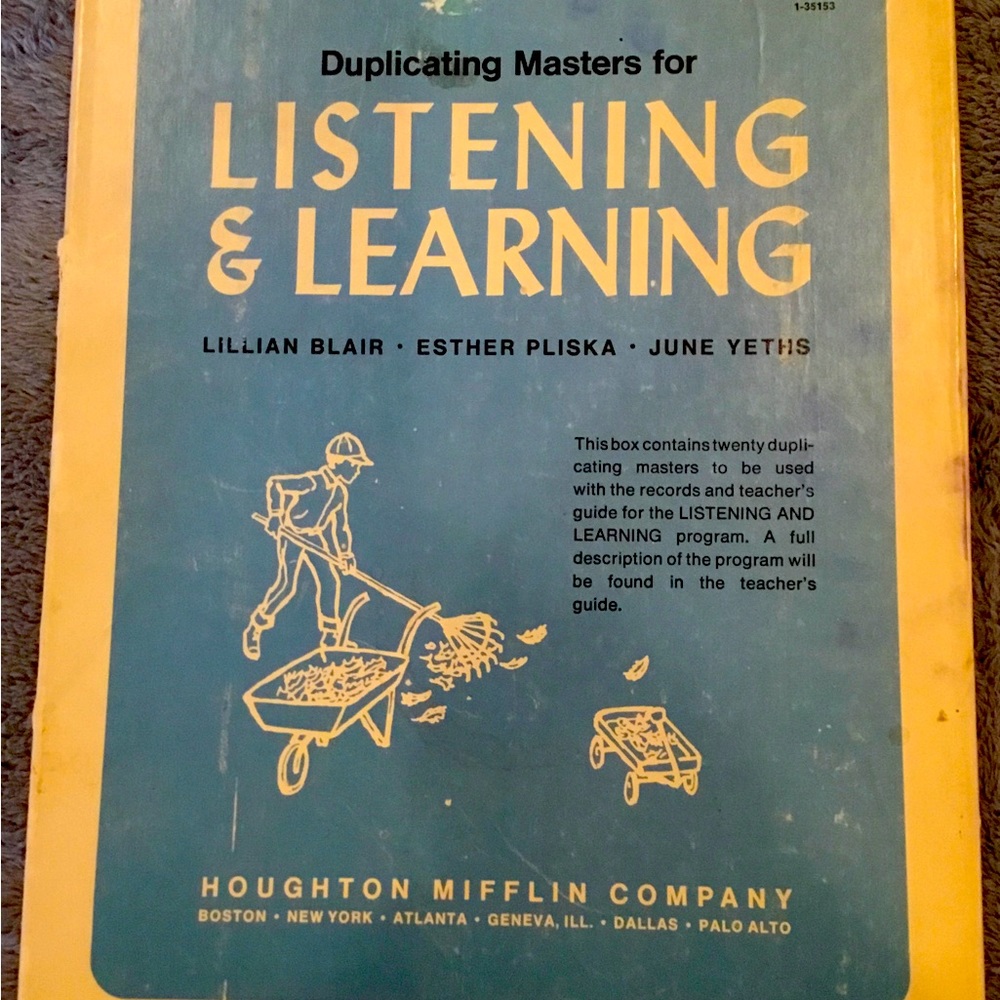 Vintage teacher guide carbon box